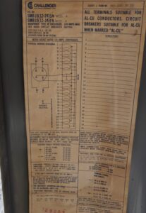 View of the inside of a Challenger panel