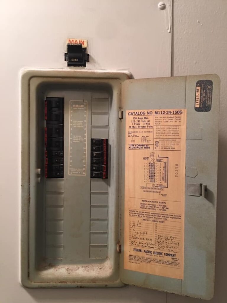 Example of a "stab lok" electrical panel.